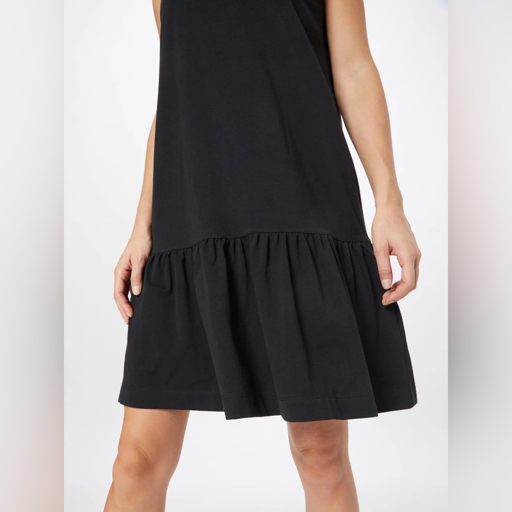Madewell Brightside Ruffle Hem Tank‎ Mini Dress True Black XS - Picture 3 of 13